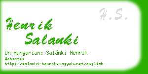 henrik salanki business card