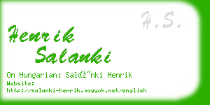 henrik salanki business card